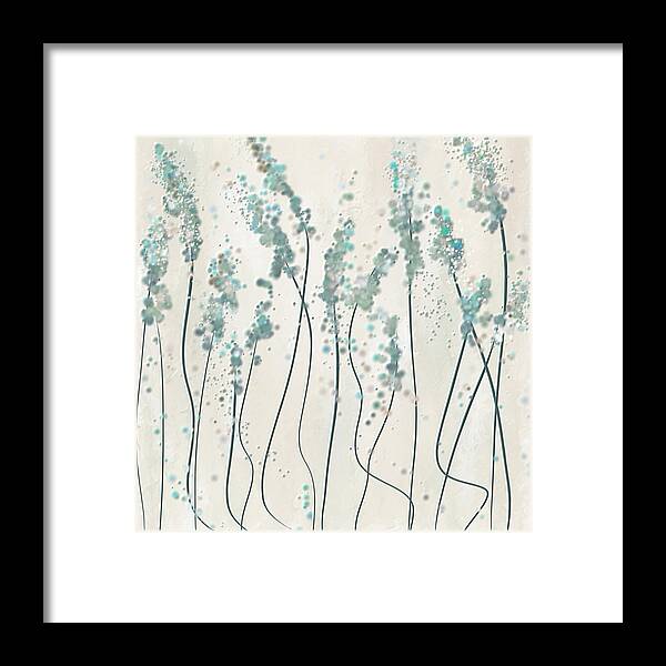 Blue Framed Print featuring the painting Winter Spring by Lourry Legarde