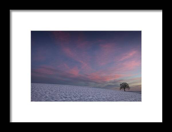 Winter Framed Print featuring the photograph Winter sunrise by Dominique Dubied
