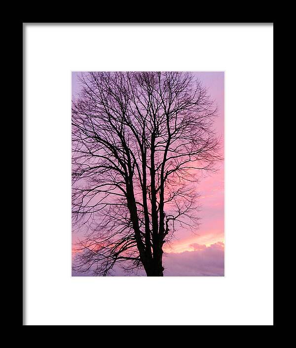 Sunset Framed Print featuring the photograph Winter Sunset by Gallery Of Hope 