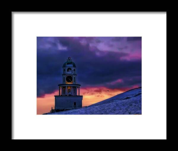 Atlantic Framed Print featuring the photograph Winter Sunset by Ken Morris