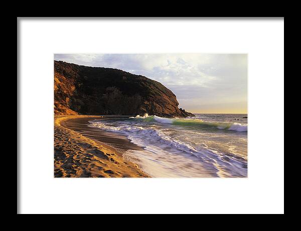Dana Point Framed Print featuring the photograph Winter Swells Strands Beach by Cliff Wassmann