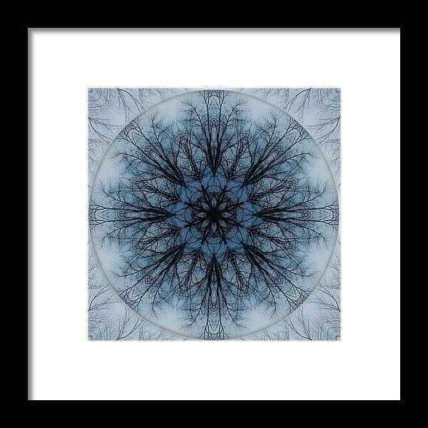 Mandala Framed Print featuring the photograph Winter Tree Mandala 2 by Beth Venner