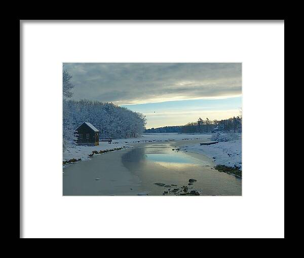 Snow Framed Print featuring the photograph Winterlude by Elaine Franklin