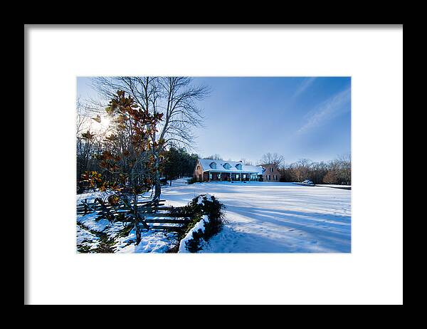 Winters Day Five Framed Print featuring the photograph Winters Day Five by Randall Branham