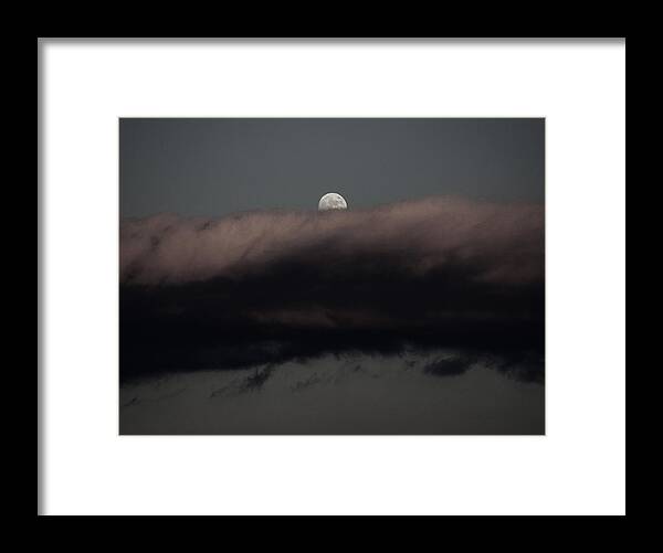 Moon Framed Print featuring the photograph Winter's Moon by Bob Geary
