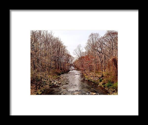 River Framed Print featuring the photograph Winters Run by Chris Montcalmo