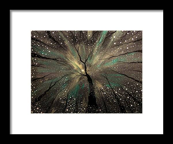Winter Framed Print featuring the painting Winter's Trance by Joel Tesch