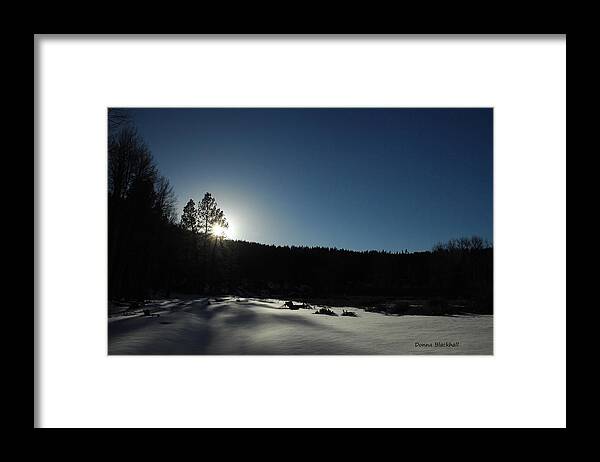 Winter Framed Print featuring the photograph Winter's Twilight by Donna Blackhall