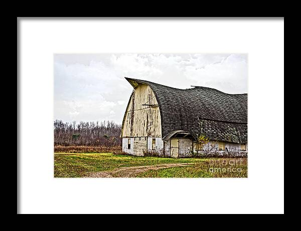 Rural Framed Print featuring the photograph Wisconsin Old Barn 1 by Ms Judi