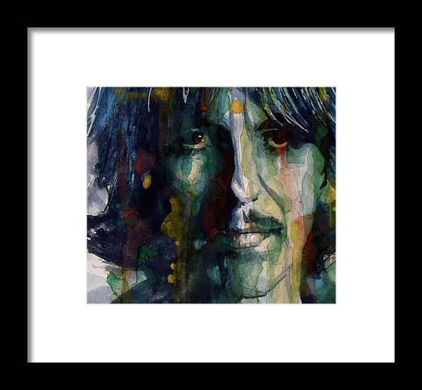 George Harrison Framed Print featuring the painting Within You Without You by Paul Lovering