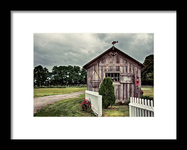 Workshop Framed Print featuring the photograph Wodden Workshop by Roni Chastain