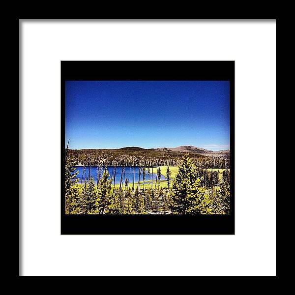 Yellowstone Framed Print featuring the photograph Wolf Lake by Valerie Olivas