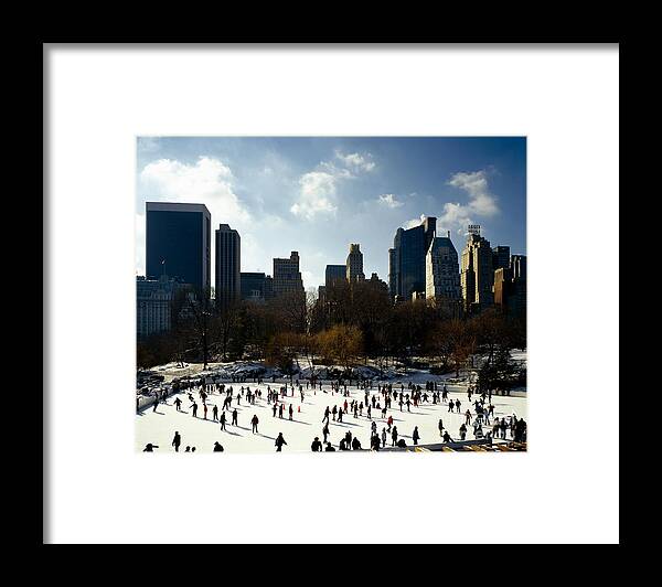 New York Framed Print featuring the photograph Wollman Ice Skating Rink by Rafael Macia