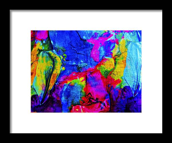 Abstract Framed Print featuring the photograph Gigantic Colors by Renee Anderson