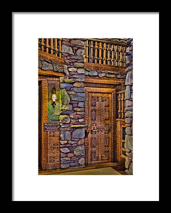 Door Framed Print featuring the photograph Wooden Door by Susan Candelario