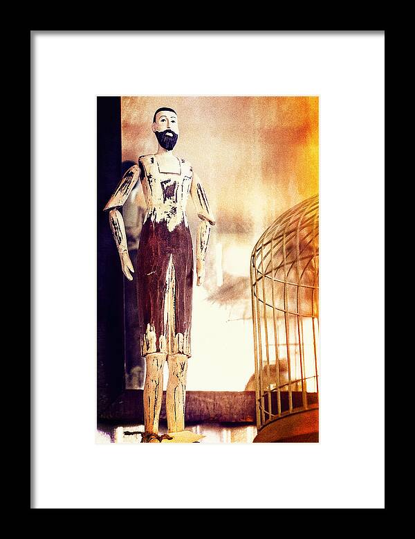 Mannequin Framed Print featuring the photograph Wooden Man by Caitlyn Grasso