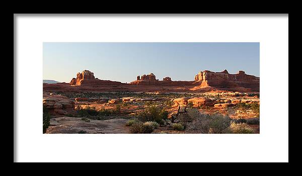 Canyonlands National Park Framed Print featuring the photograph Wooden Shoe Arch in Canyonlands NP by Jean Clark