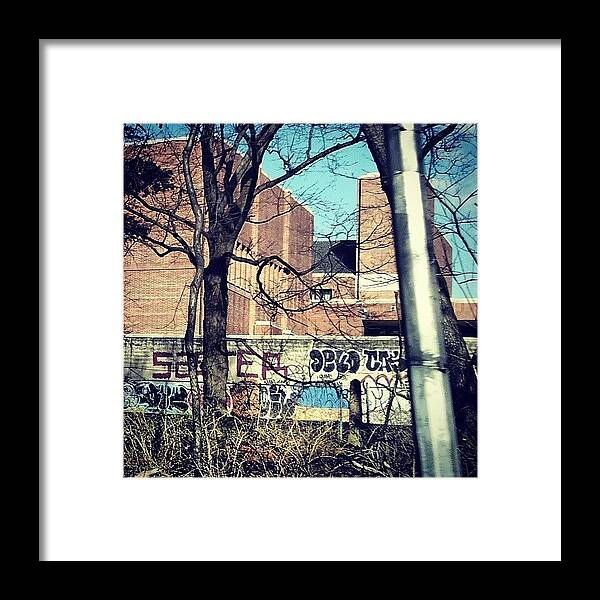  Framed Print featuring the photograph Woods Graff. Metro North At Botanical by Radiofreebronx Rox