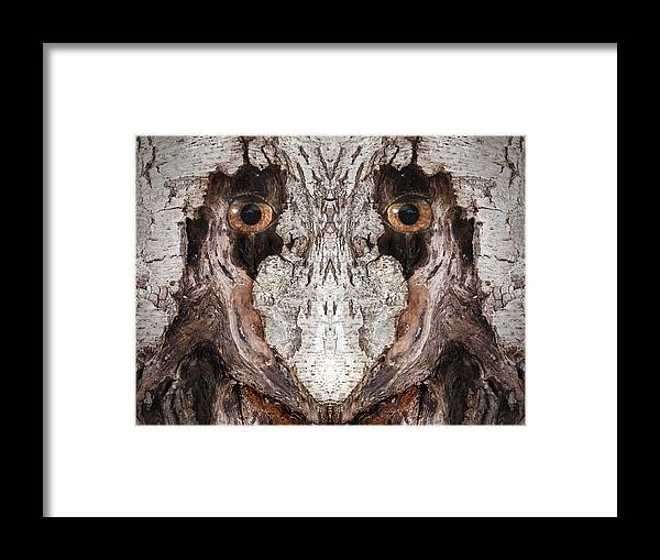 Wood Framed Print featuring the digital art Woody 63 by Rick Mosher