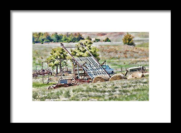 Farm Framed Print featuring the photograph Work Is Done by Sylvia Thornton