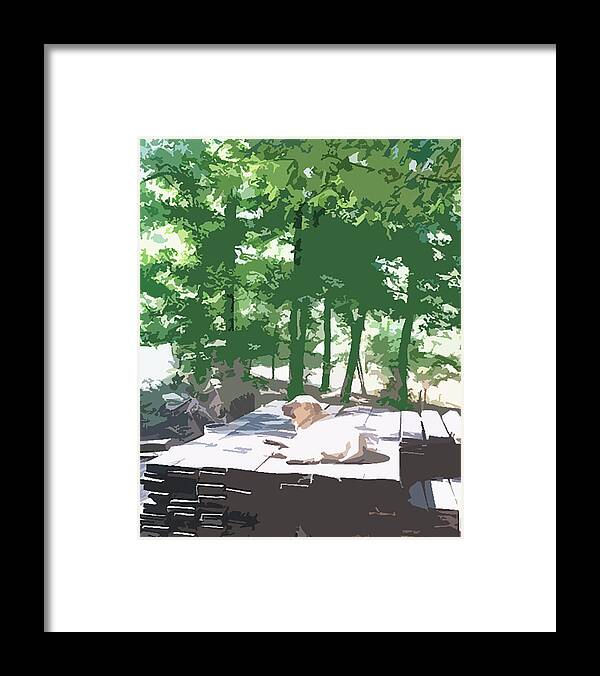 Dog Print Framed Print featuring the photograph Working Dog by Tanya Sorth