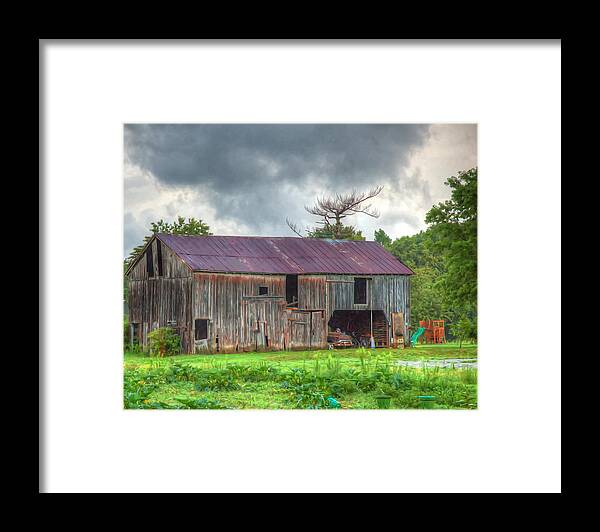 Old Barn Framed Print featuring the photograph Working Farm by Robert Culver