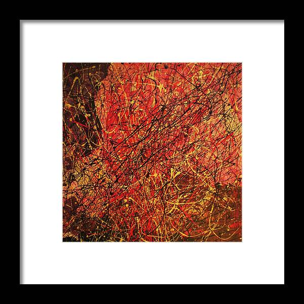 Abstract Art Framed Print featuring the painting World Class by Chris Cloud