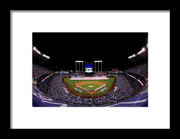 People Framed Print featuring the photograph World Series - San Francisco Giants V by Alex Trautwig