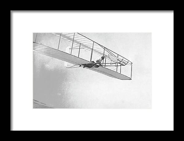 Aeroplane Framed Print featuring the photograph Wright Brothers' Glider by Us Air Force/science Photo Library