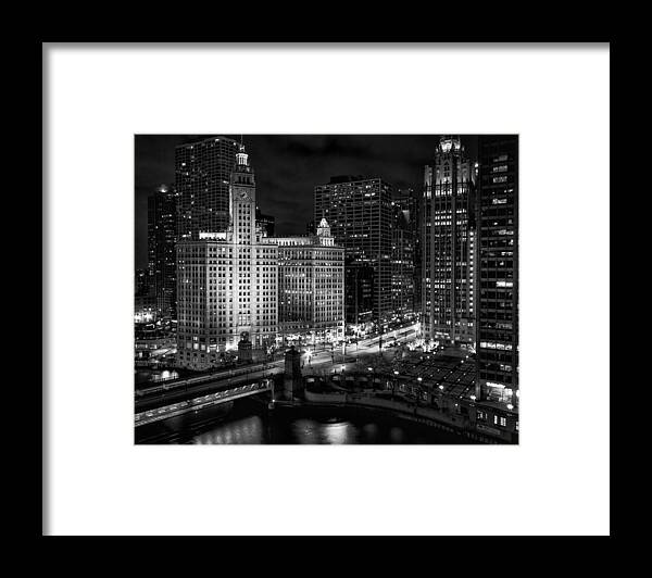 Chicago Framed Print featuring the photograph Wrigley Building in Chicago by Coby Cooper