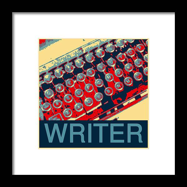 Typewriter Framed Print featuring the photograph Writer by Karyn Robinson