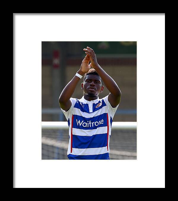 England Framed Print featuring the photograph Wycombe Wanderers v Reading - Pre Season Friendly by Getty Images