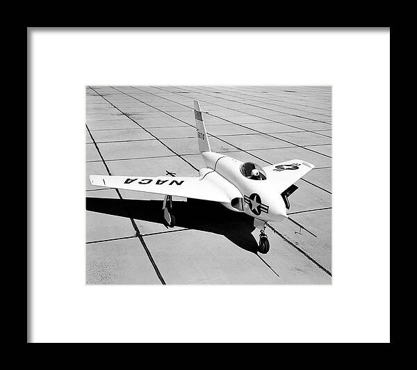 Nobody Framed Print featuring the photograph X-4 Bantam Experimental Aircraft by Nasa Photo / Naca/nasa
