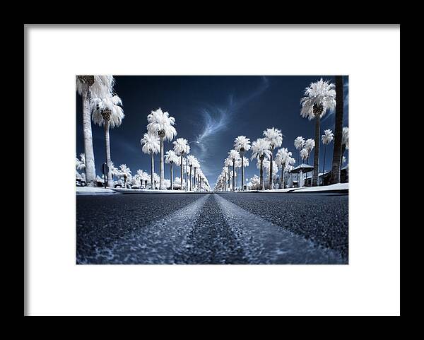 Infrared Framed Print featuring the photograph X by Sean Foster