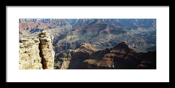 Grand Canyon Framed Print featuring the photograph Yaki Point Grand Canyon by Gilbert Artiaga