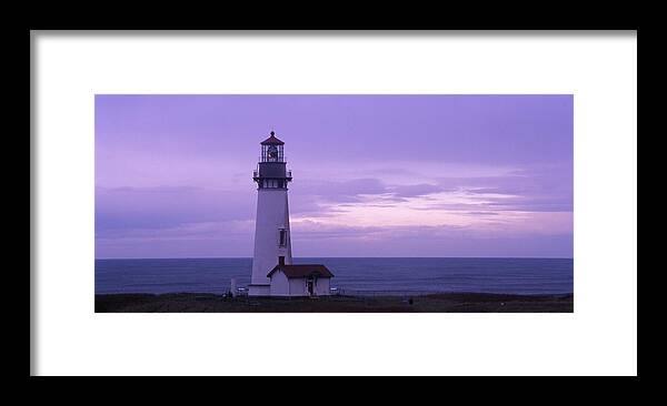 Lighthouse Framed Print featuring the photograph Yaquina Head Lighthouse by Ken Dietz