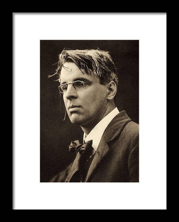 Vertical Framed Print featuring the photograph Yeats, William Butler 1865-1939.  by Everett