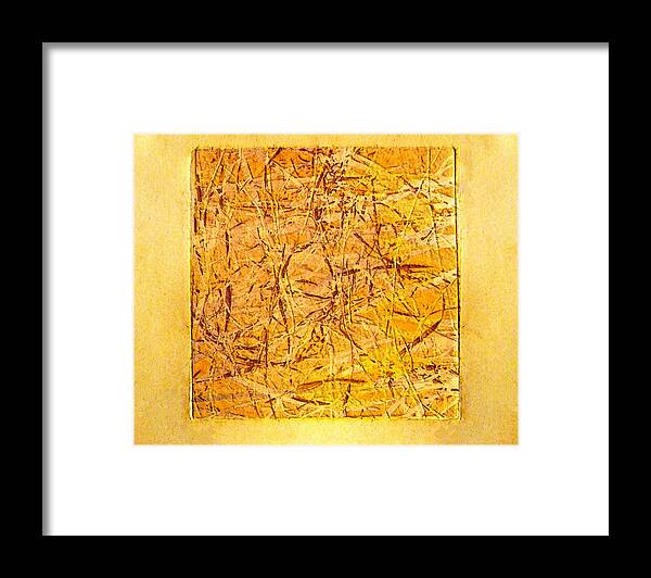 Clearing Framed Print featuring the digital art Yellow Grass by David Blank