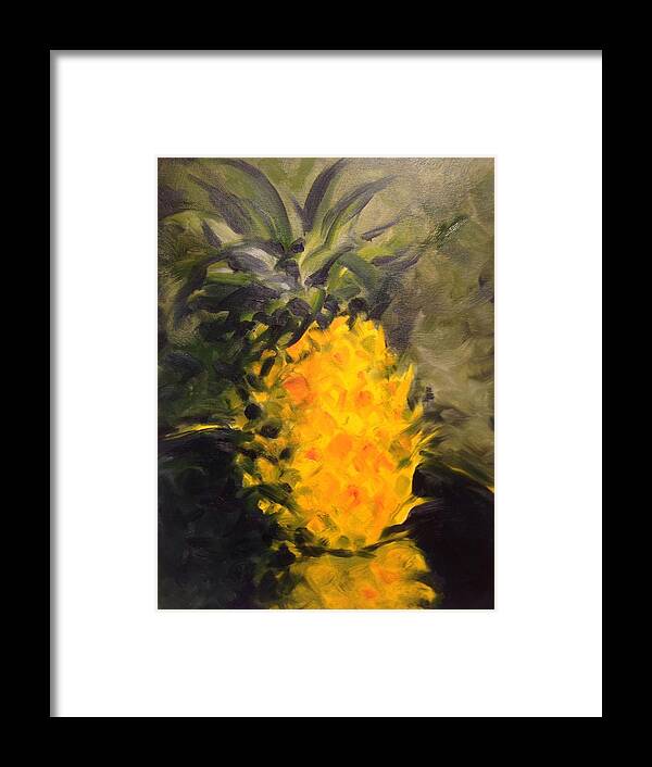 Still Life Framed Print featuring the painting Yellow Light by Karen Carmean