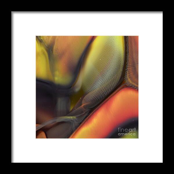 Glass Framed Print featuring the photograph Yellow with Texture by Kimberly Lyon