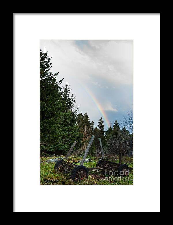 Rainbow Framed Print featuring the photograph Yesteryear's Rainbow by Cheryl Baxter