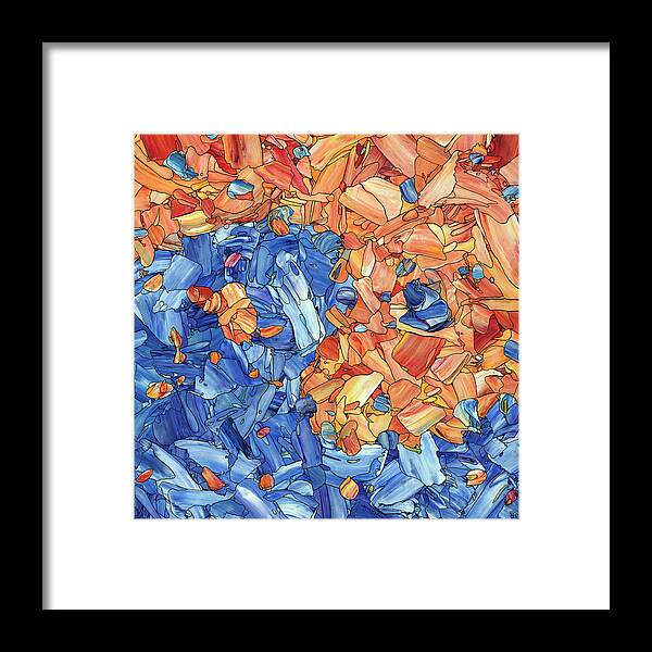 Yin-yang Framed Print featuring the painting Yin-Yang by James W Johnson