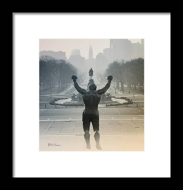 Rocky Framed Print featuring the photograph Yo Adrian by Bill Cannon