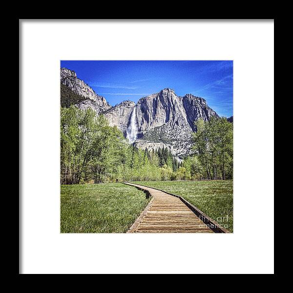 Yosemite Framed Print featuring the photograph Yosemite Falls by Colin and Linda McKie