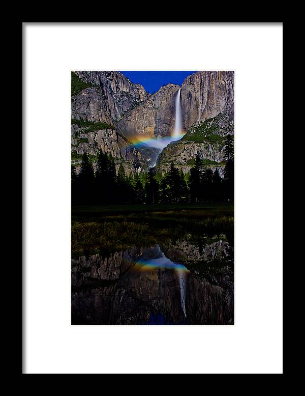 National Park Framed Print featuring the photograph Yosemite Moonbow by John McGraw