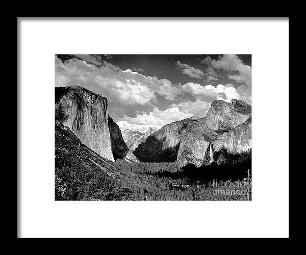 Yosemite Framed Print featuring the photograph Yosemite Valley 1935 by Ansel Adams