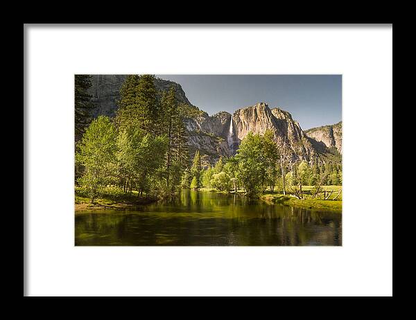 Yosemite Valley Framed Print featuring the photograph Yosemite Valley Near Dusk by Janis Knight