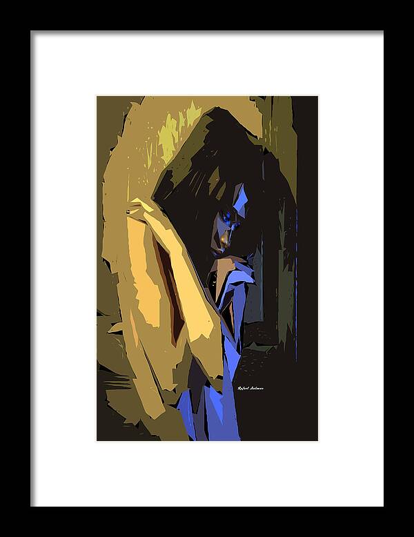 You Are Not Alone Framed Print featuring the digital art You are not alone 24 7 by Rafael Salazar