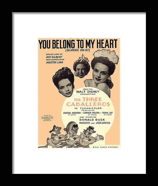 Nostalgia Framed Print featuring the photograph You Belong To My Heart by Mel Thompson
