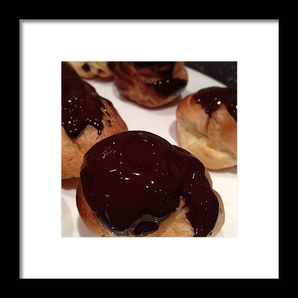  Framed Print featuring the photograph You Can't Beat A Home Made Profiterole! by Jamie Emanuel